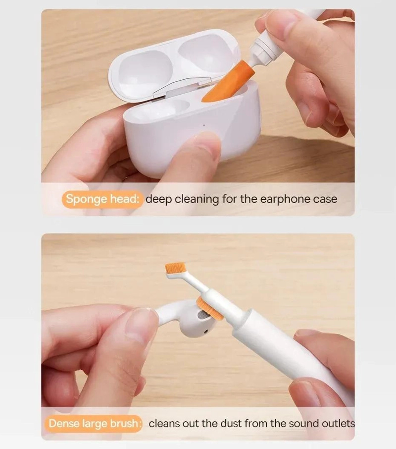 GENÉRICO KIT DE LIMPIEZA RETRACTIL PARA AUDIFONOS Y AIRPODS