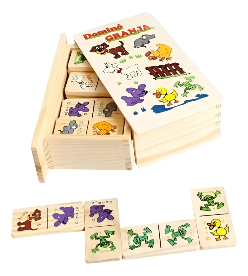 JUEGO DE DOMINO INFANTIL CON PIEZAS GRANDES DIDACTICO - 1