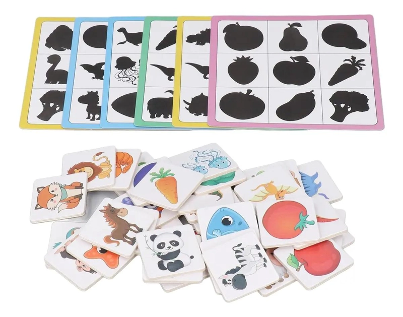 JUEGO DE MEMORIA SOMBRAS EN MADERA PARA NIÑOS - 2