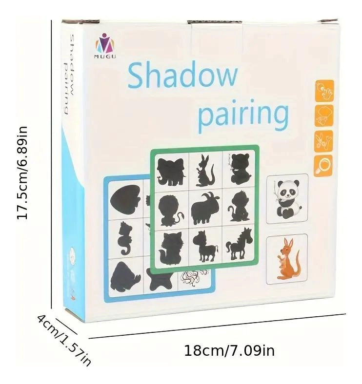 JUEGO DE MEMORIA SOMBRAS EN MADERA PARA NIÑOS - 3