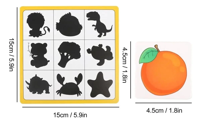 JUEGO DE MEMORIA SOMBRAS EN MADERA PARA NIÑOS - 4