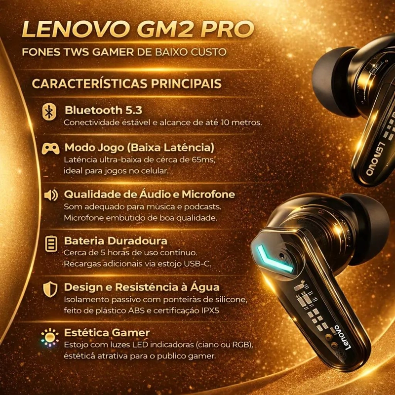 AURICULARES INALAMBRICOS GAMER BLUETOOTH 5 - 2