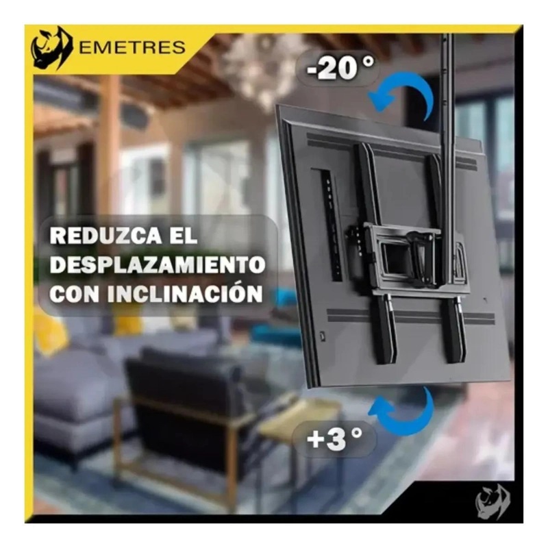 SOPORTE DE TECHO AJUSTABLE PARA TV DE 32 A 75 PULGADAS - 3