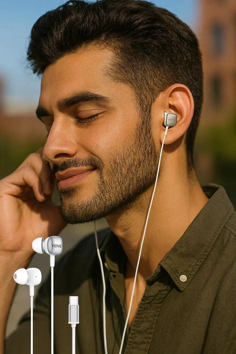 AUDIFONOS IN-EAR TIPO C CON MICROFONO PARA CELULARES - 3