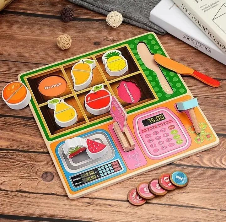 JUEGO DIDACTICO CORTA FRUTAS DE MADERA CON VELCRO 29 PIEZ - 2