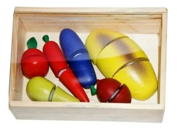 JUEGO DIDACTICO CORTA FRUTAS DE MADERA CON VELCRO 29 PIEZ - 5