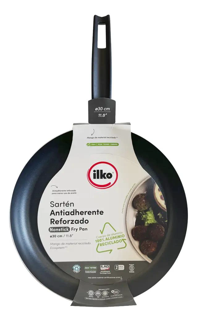 SARTE N DE ALUMINIO RECICLADO 30 CM COLOR GRIS - 1