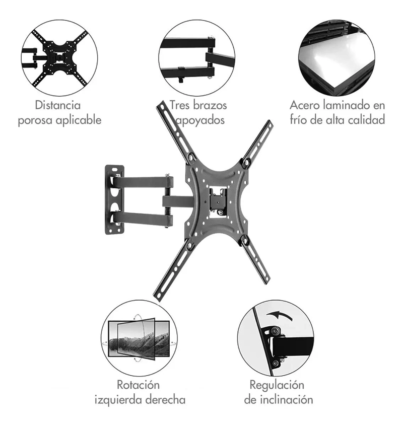 SOPORTE DE BRAZO PARA TV DE 32 A 55 PULGADAS - 4