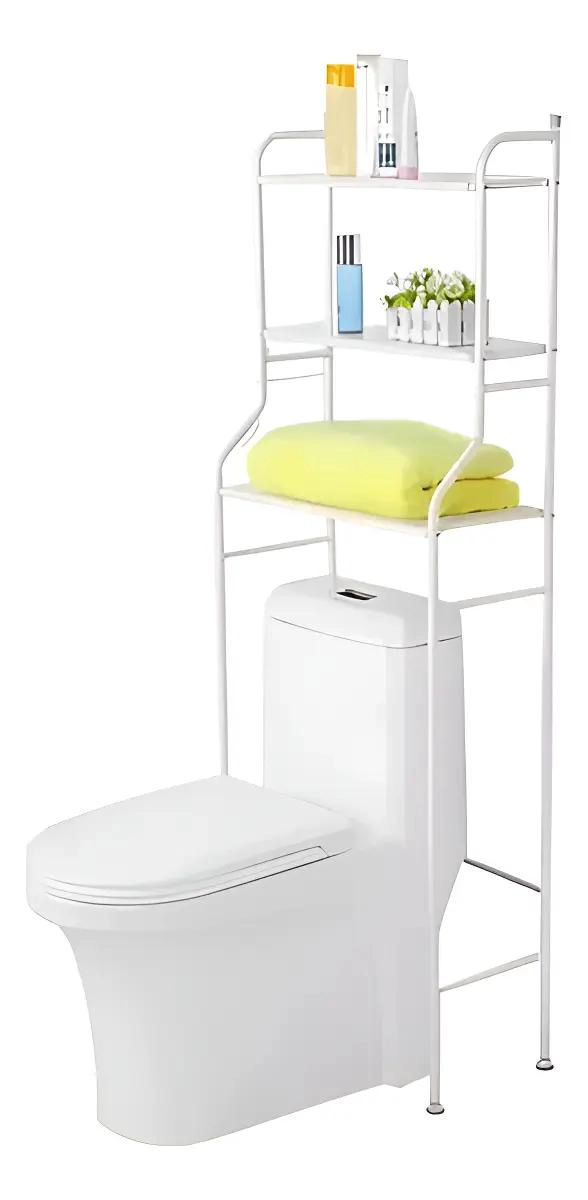 REPISA PORTATIL DE FIERRO PARA BAÑO Y MUEBLES - 1