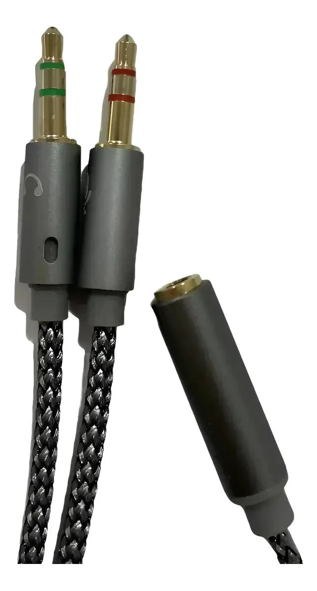 GENÉRICO ADAPTADOR SPLITTER PRO 3.5MM PARA MICROFONO Y AUDIFONO