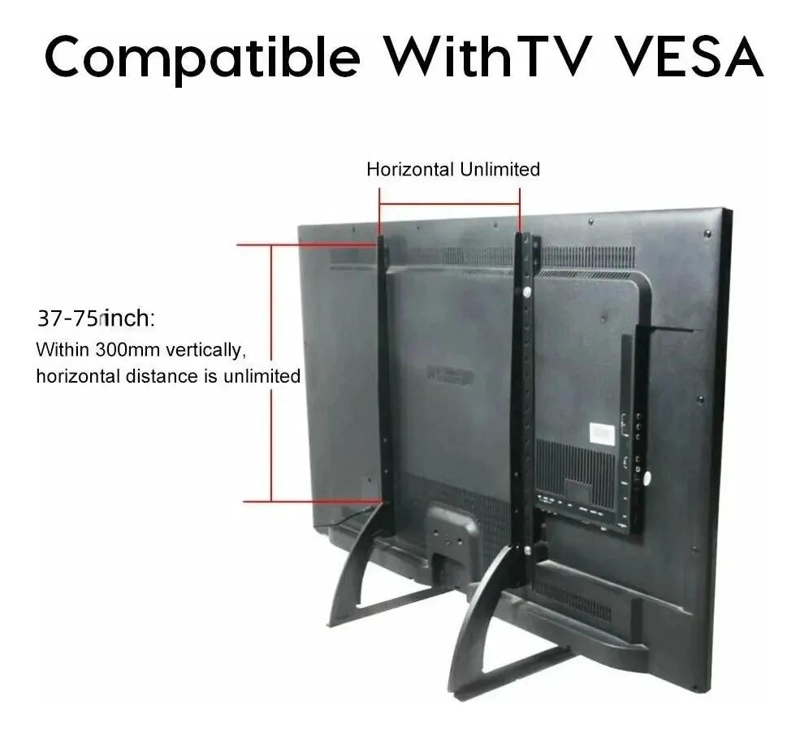 SOPORTE UNIVERSAL PARA TV DE ESCRITORIO 37 A 75 PULGADAS - 5
