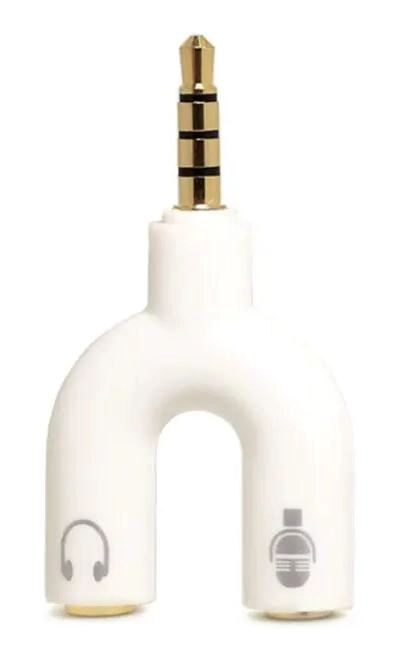 GENÉRICO SPLITTER ADAPTADOR 3.5MM PARA AUDIO Y MICROFONO