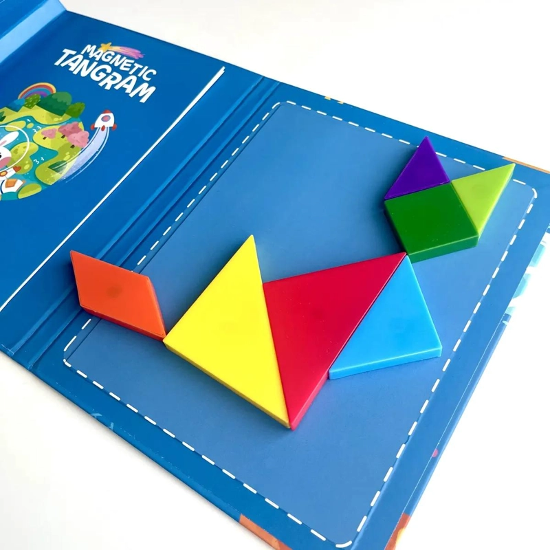 JUEGO DIDACTICO TANGRAM MAGNE TICO MONTESSORI - 2
