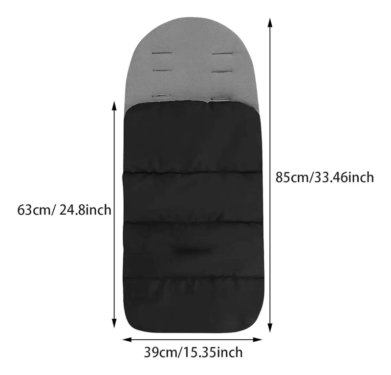 SACO CUBRE PIES IMPERMEABLE PARA COCHE DE BEBE - 3
