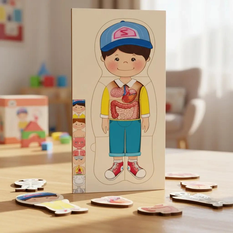 ROMPECABEZAS EDUCATIVO DEL CUERPO HUMANO PARA NIÑOS - 3
