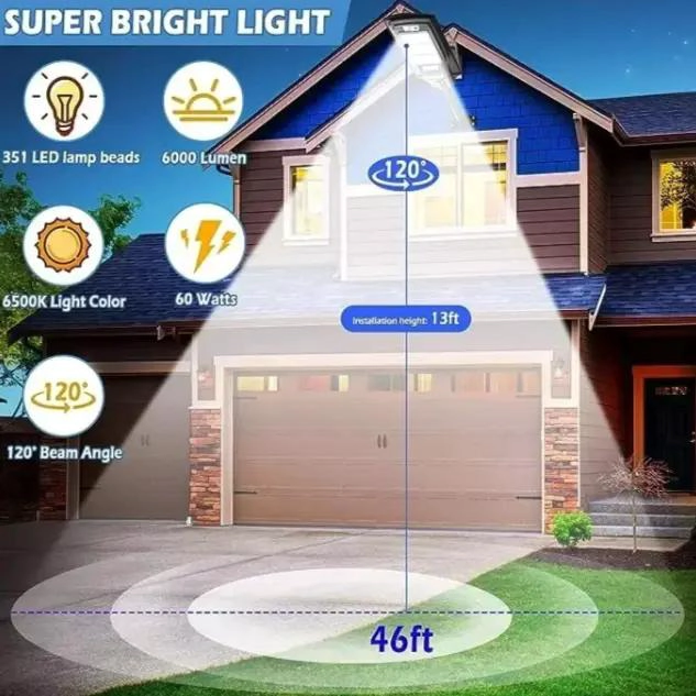 LAMPARA FOCO LED SOLAR 800W IP67 CON CONTROL REMOTO Y SÓ - 3