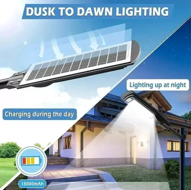 LAMPARA FOCO LED SOLAR 800W IP67 CON CONTROL REMOTO Y SÓ - 4