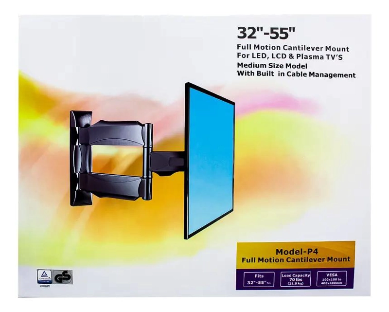 SOPORTE METALICO PARA TV DE 32 A 55 PULGADAS CON GIRO 180 - 3