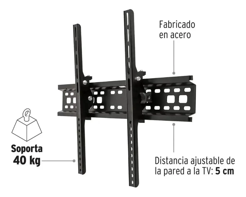 SOPORTE FIJO PARA TV DE 32 A 70 PULGADAS HASTA 40KG - 2