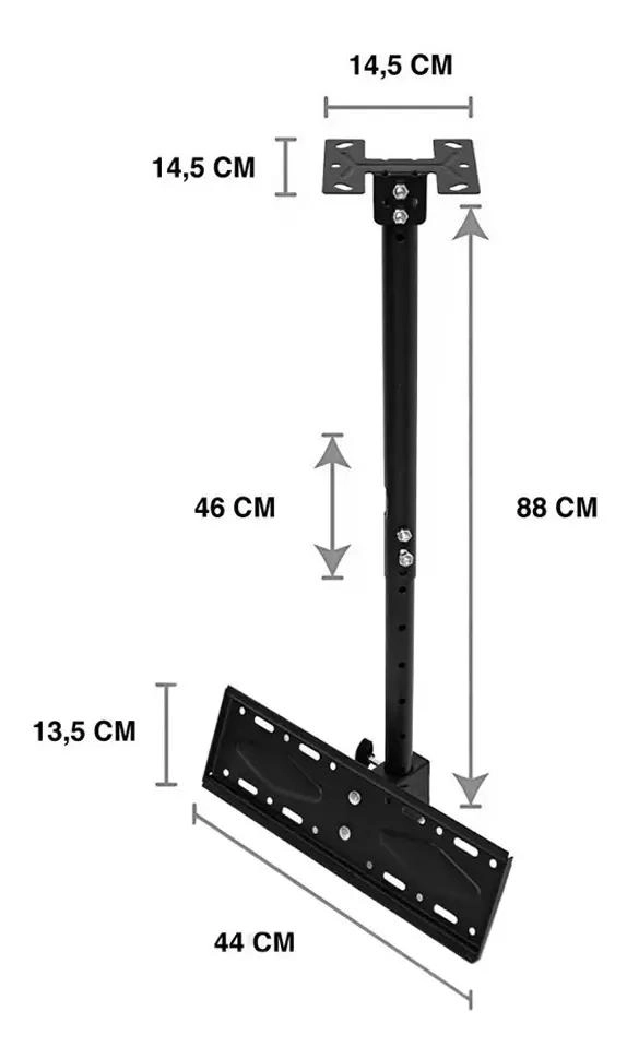 SOPORTE DE TV VESA EXTENSIBLE NEGRO - 3