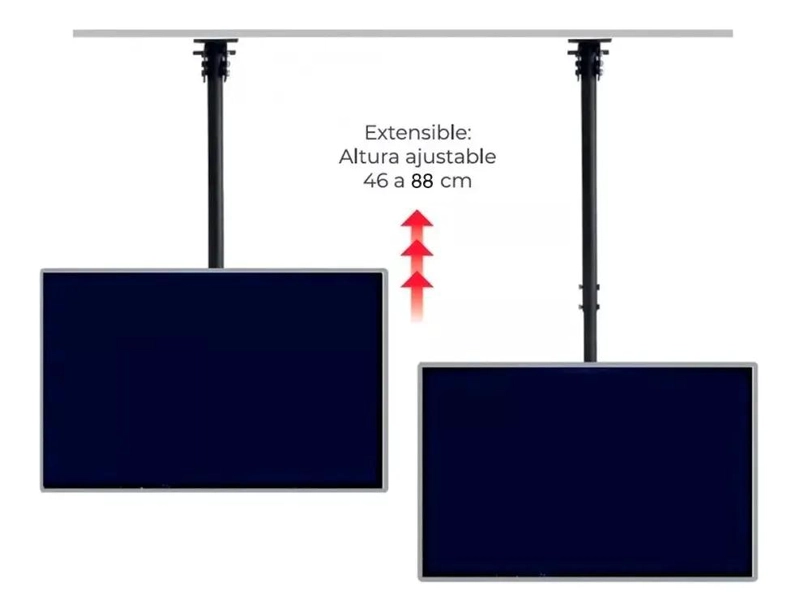 SOPORTE DE TV VESA EXTENSIBLE NEGRO - 4