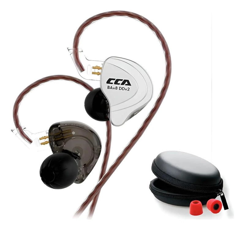 AUDIFONOS MONITOREO C10 CON 4 ESPUMAS ACUSTICAS - 1