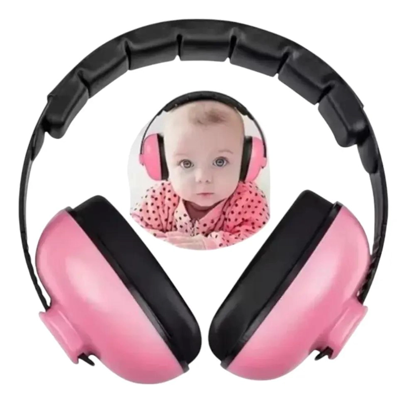 AUDIFONOS OREJERA ANTI-RUIDO PARA NIÑOS ROSA - 1