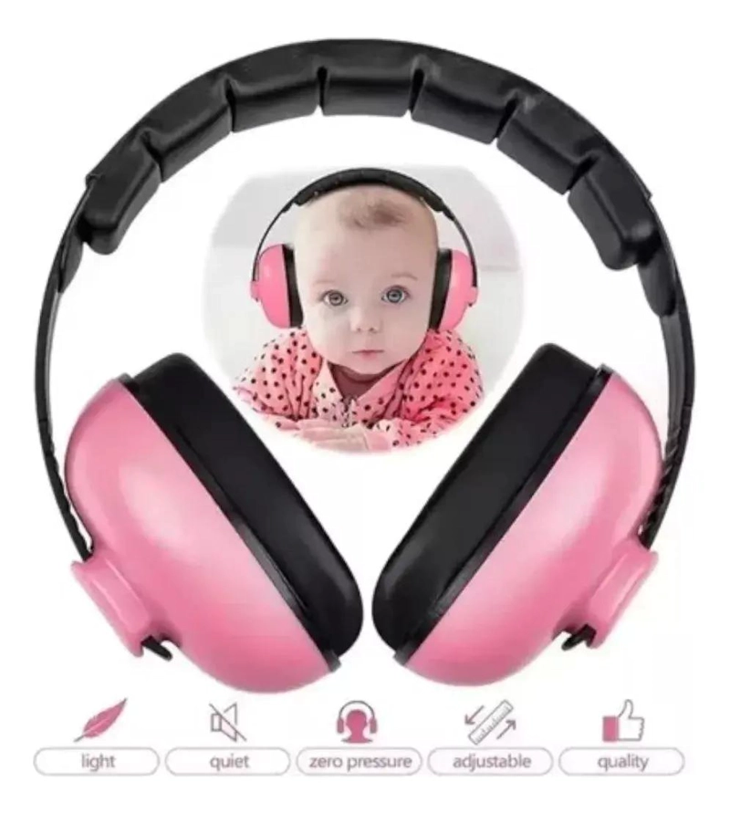 AUDIFONOS OREJERA ANTI-RUIDO PARA NIÑOS ROSA - 3