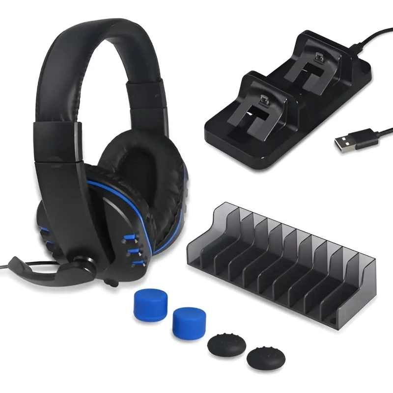 AUDIFONOS GAMER 5 EN 1 COMPATIBLES CON PS4 - 1