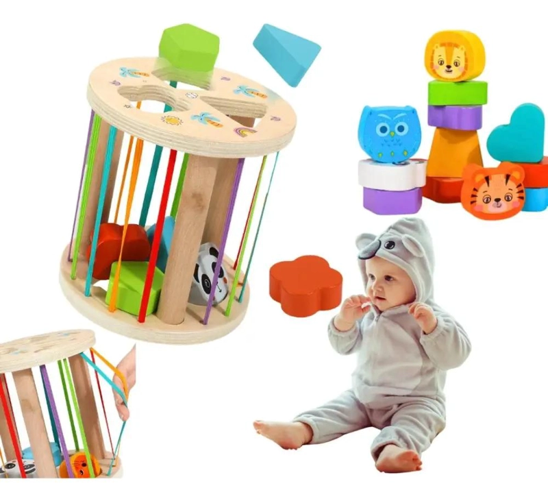 CLASIFICADOR DE FORMAS DE MADERA MONTESSORI - 5