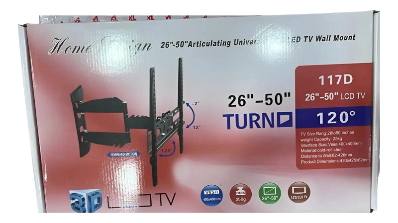 GENÉRICO BASE SOPORTE ARTICULADA DE PARED PARA TV 26 A 50 PULGADAS