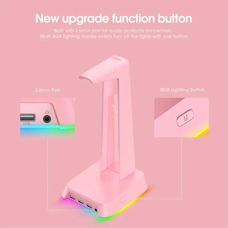 SOPORTE PARA AUDIFONOS GAMER CON DISEÑO RESISTENTE - 5