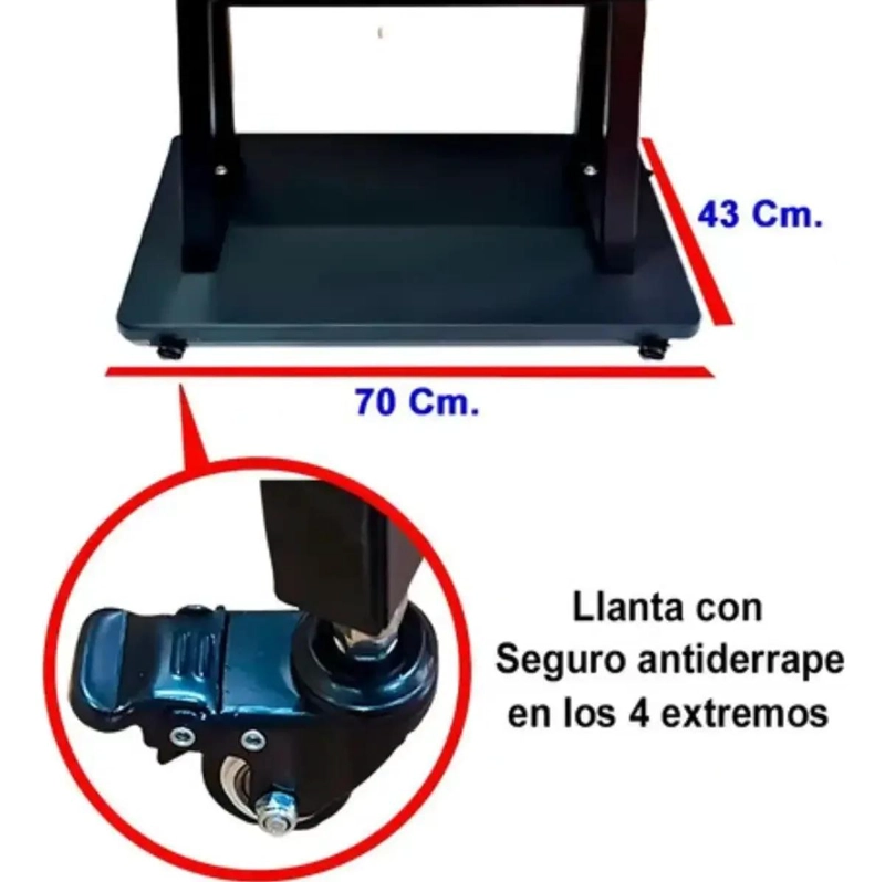 RACK MOVIL PARA TV DE 32 A 70 PULGADAS CON RUEDAS - 5