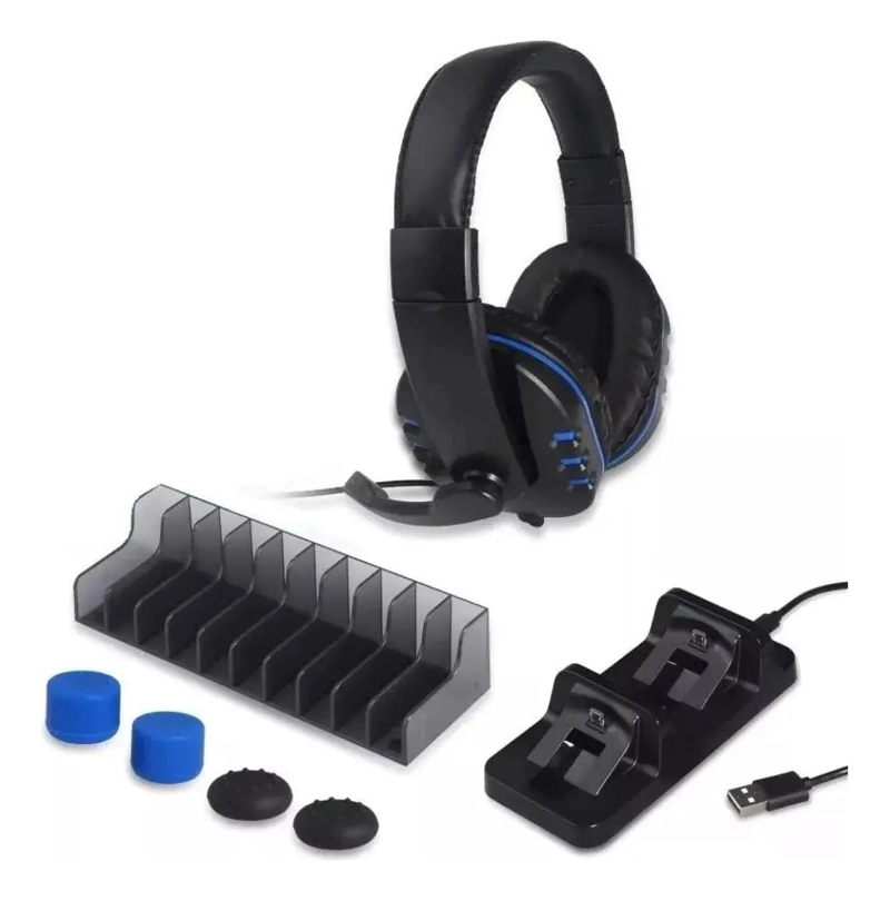 AUDIFONOS GAMER 5 EN 1 COMPATIBLES CON PS4 - 4