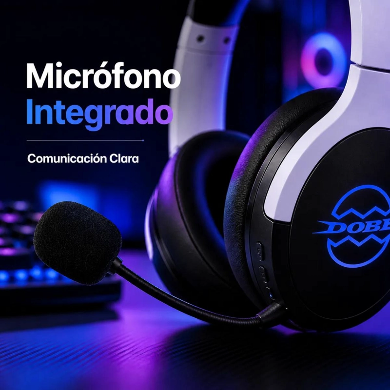 AUDIFONOS GAMER INALAMBRICOS BLUETOOTH PARA PS5, SWITCH Y - 4