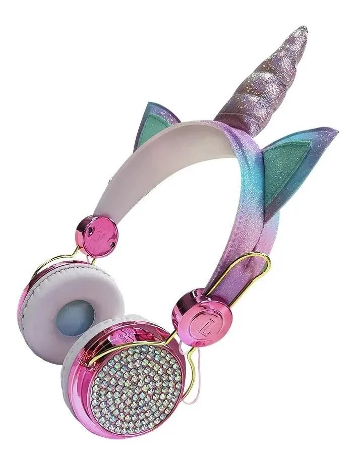 AURICULARES INALAMBRICOS CON DISEÑO DE UNICORNIO Y MICROF - 2