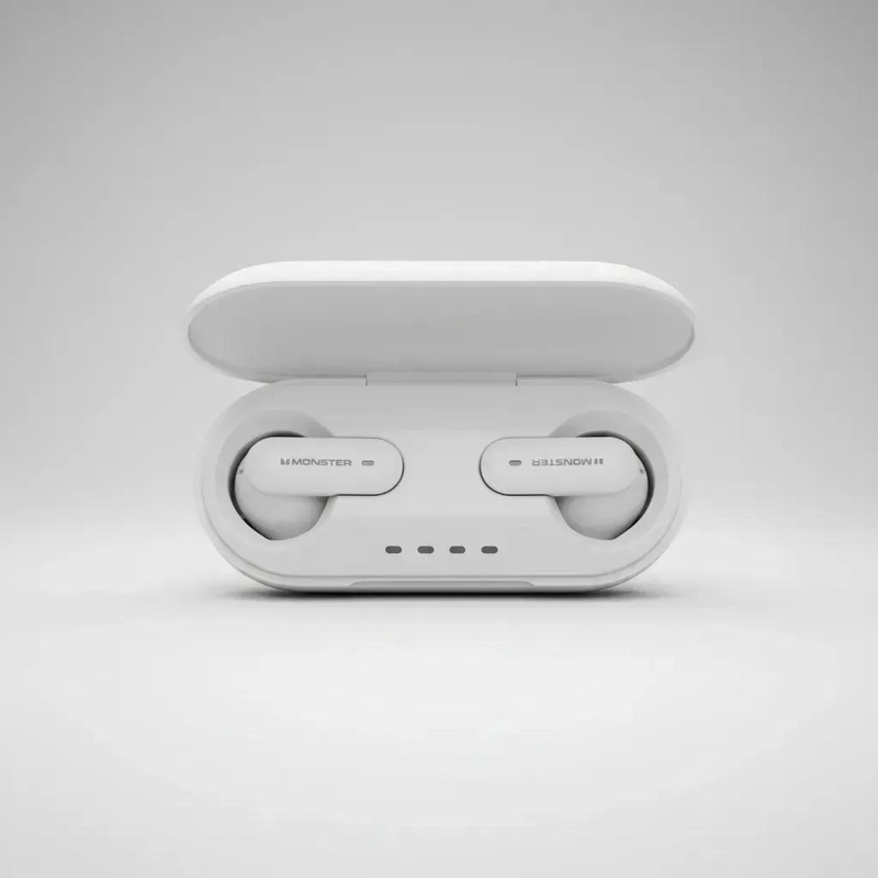 AUDIFONO BLUETOOTH V5.4 USO CONTINUO 4 HORAS BLANCO - 2