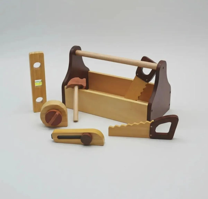 SET DE HERRAMIENTAS DIDACTICAS DE MADERA CON MALETIN - 3