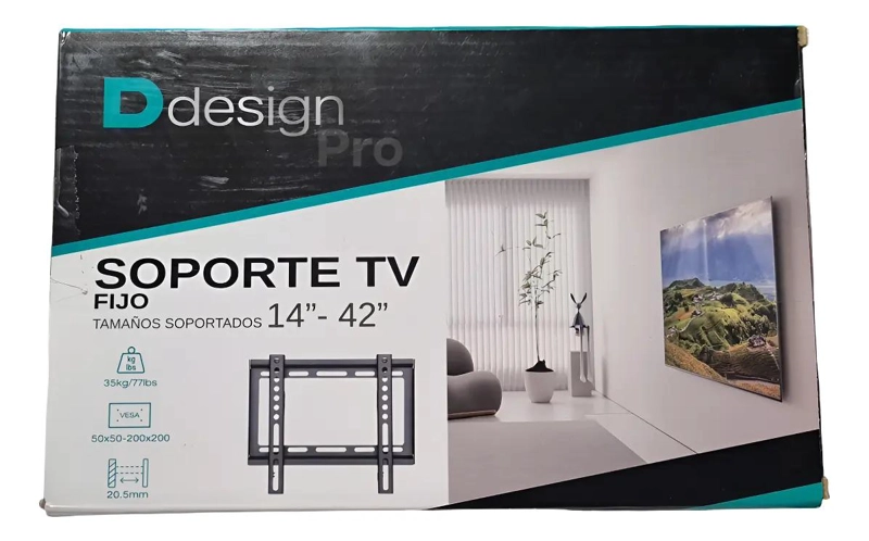 SOPORTE FIJO PARA TV DE 14 A 42 PULGADAS - 1