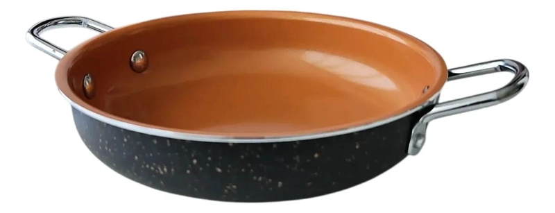 PAILA DE CERAMICA 16 CM COLOR COBRE - 2