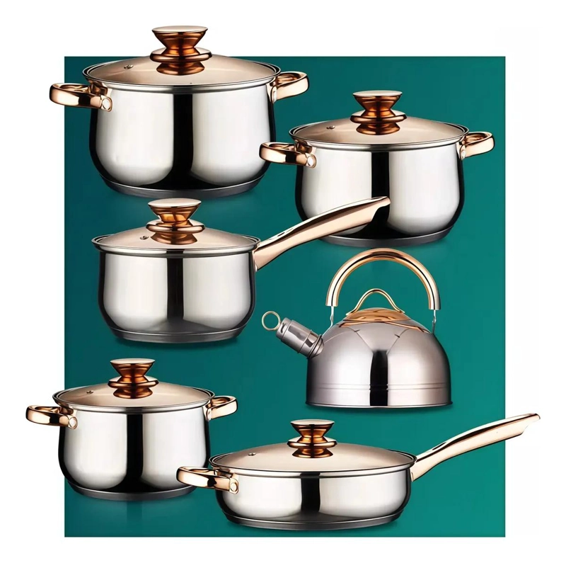 JUEGO DE COCINA 12 PIEZAS ACERO INOXIDABLE CON HERVIDOR Y - 3