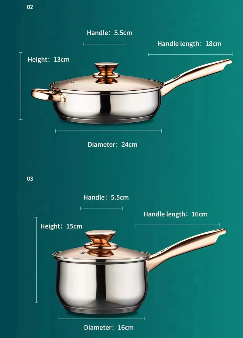 JUEGO DE COCINA 12 PIEZAS ACERO INOXIDABLE CON HERVIDOR Y - 5