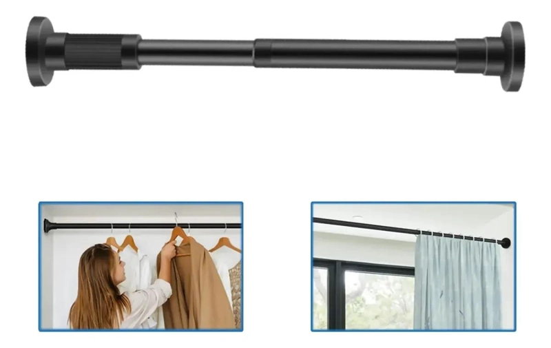 TUBO EXTENSIBLE PARA CORTINA DE BAÑO Y VERANDA - 1