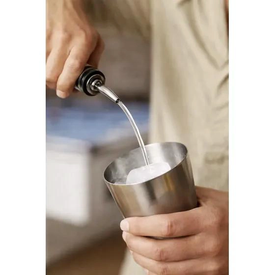 SET PROFESIONAL DE COCTELERIA ACERO INOXIDABLE 12 PIEZAS CON BASE BAMBU - 9