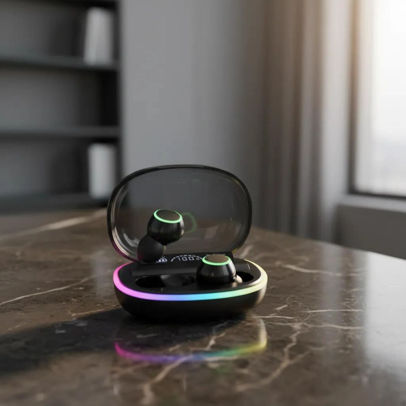 AUDIFONOS INALAMBRICOS CON LUZ LED RGB - 5