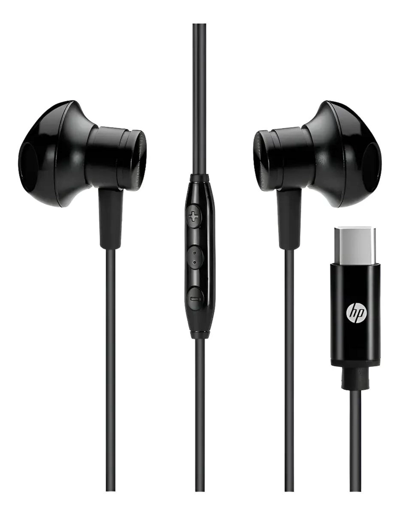 AUDIFONOS IN EAR USB-C NEGRO CON MICROFONO - 1