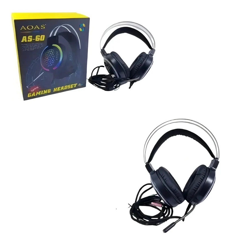 AUDIFONOS GAMER ONLYM AS60 NEGROS CON SONIDO INMERSIVO - 1