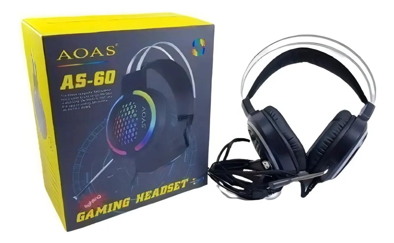 AUDIFONOS GAMER ONLYM AS60 NEGROS CON SONIDO INMERSIVO - 2