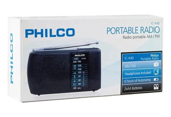 RADIO PORTATIL AM/FM CON AUDIFONOS INCLUIDOS - 4