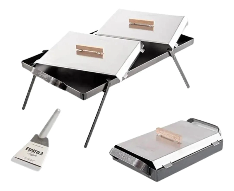 PLANCHA CHURRASQUERA CON ACCESORIOS PARA ASADOS - 1